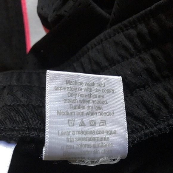 Danskin Now Athletic Pants SzM (8-10) Black Side Stripe Pink/White Nice Pre-Owne - Picture 5 of 12